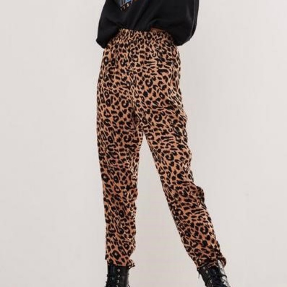 cheetah print pants